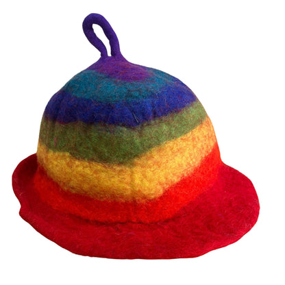Felt sauna hat - Rainbow
