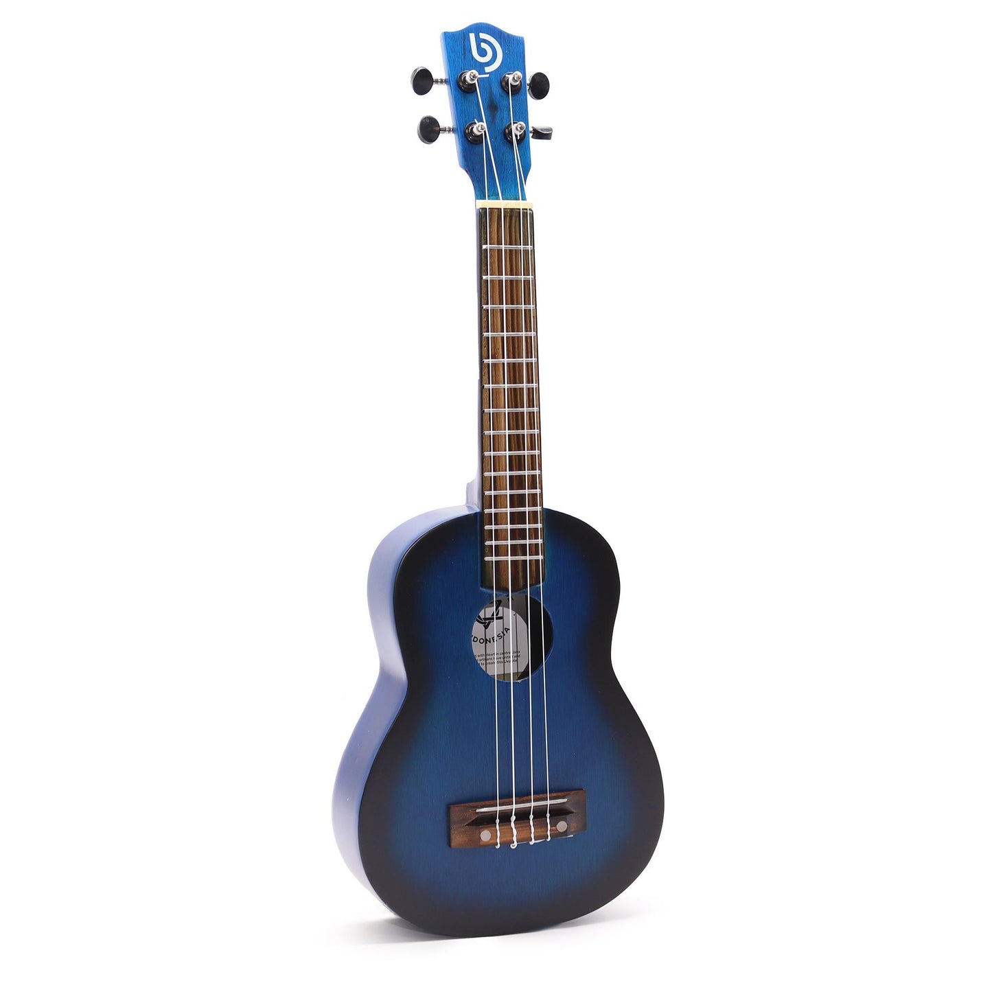 Handcrafted Ukulele - Blue Sunburst Finish (4 Strings)