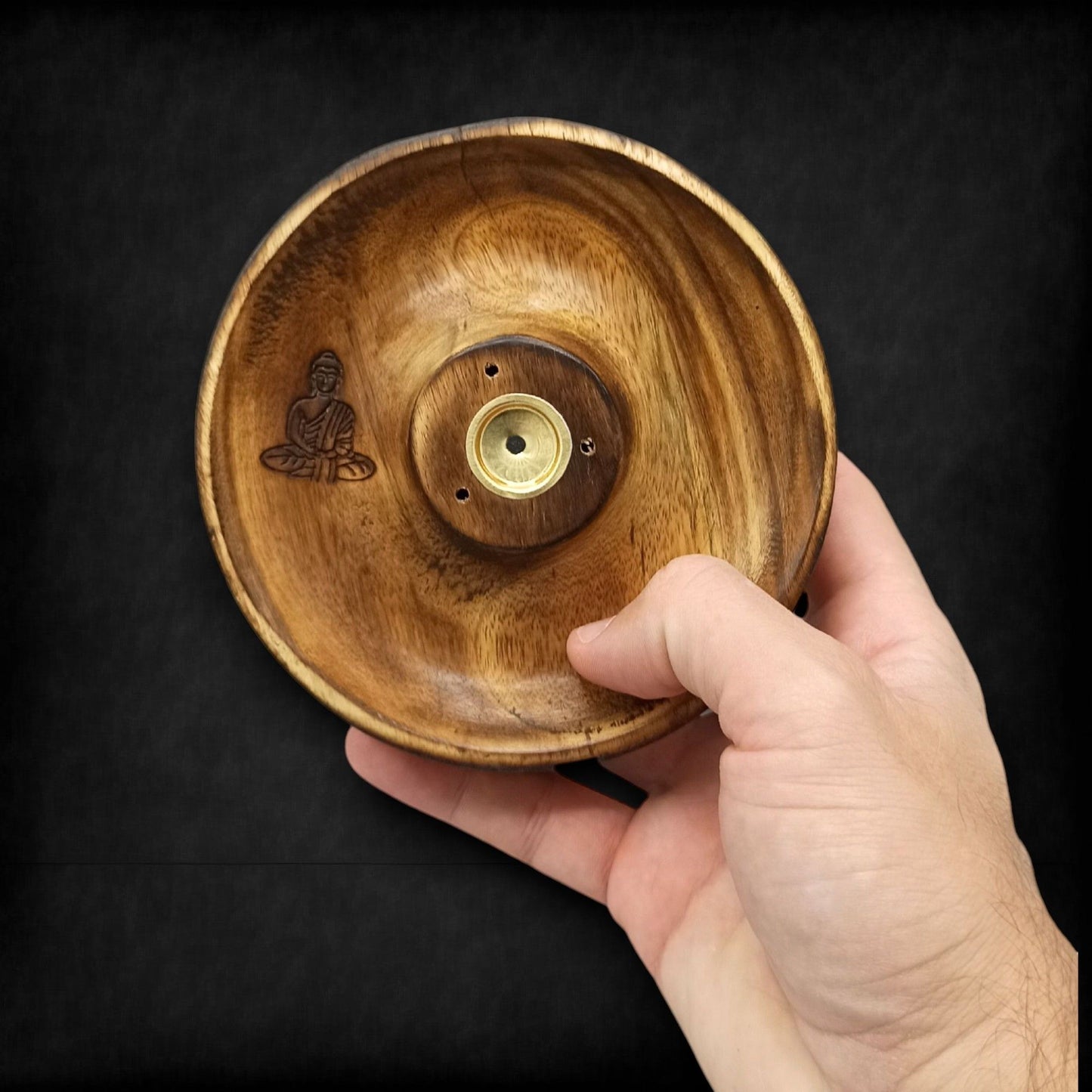 Disco porta incienso para conos y varillas - Buda