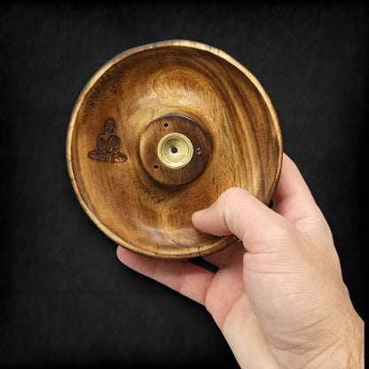 Disco porta incienso para conos y varillas - Buda