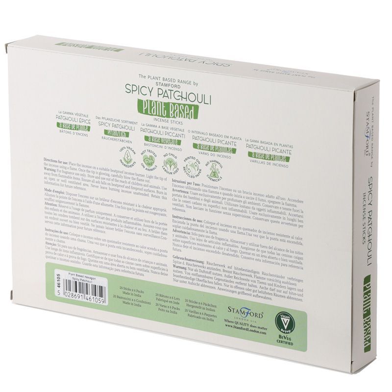 Varitas de Incienso a Base de Plantas - Pachuli Picante