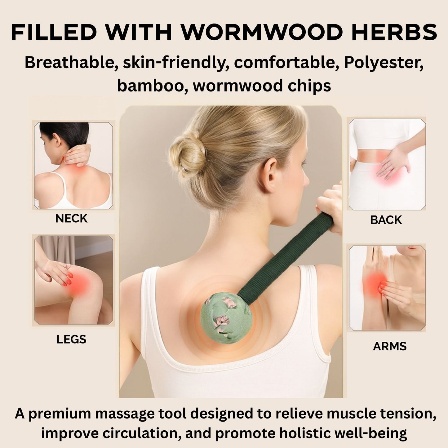 Wormwood massager - Lemon