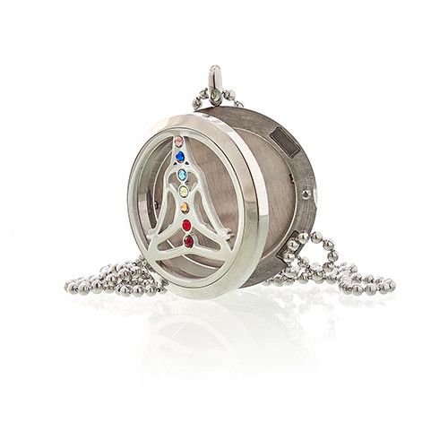 Aromatherapy Jewelry Necklace - Yoga Chakra - 30mm