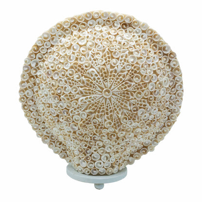 Lámpara Boho de Conchas Marinas - Concha Redonda Grande  - 30 cm