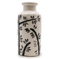 Retro Ceramic Vase with Bamboo Motif - Natural