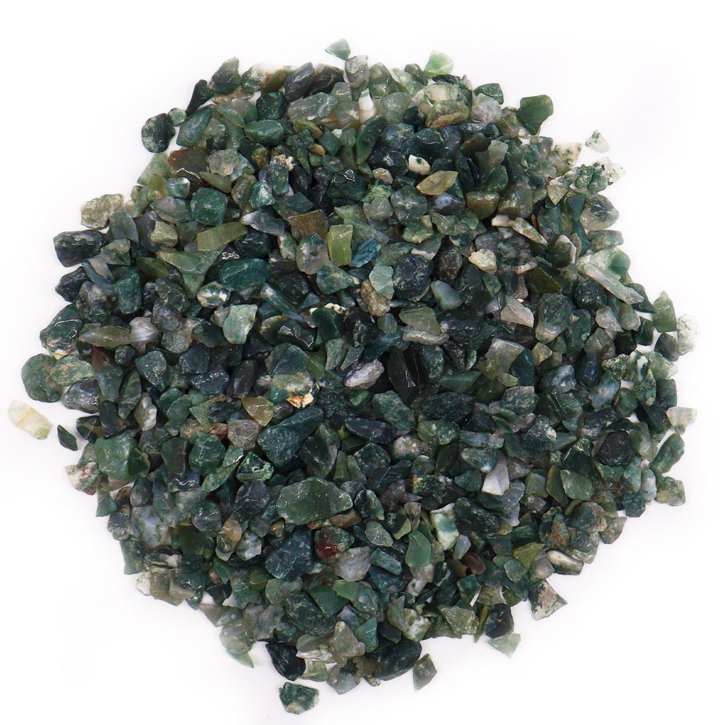 Bulk Moss Agate Chips - 1KG