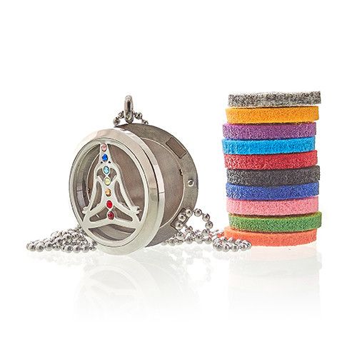 Aromatherapy Jewelry Necklace - Yoga Chakra - 30mm