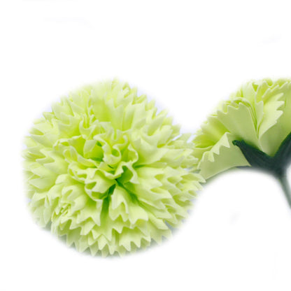 Soap Flower Crafts - Carnations - Lime