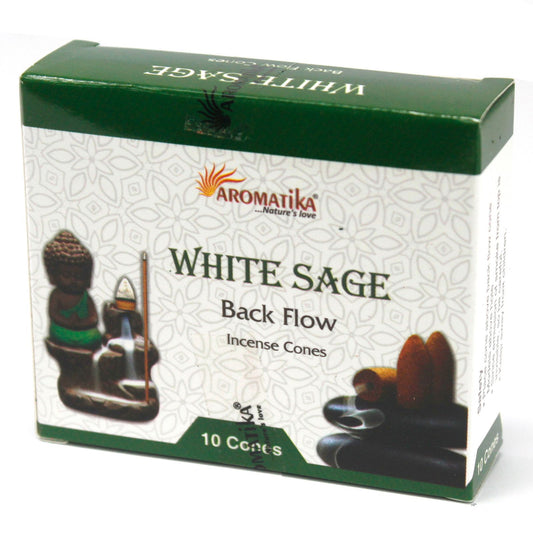 Aromatika Reflux Incense Cones - White Sage