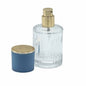 Flacons de parfum en verre avec vaporisateur et bouchon bleu, 30 ml