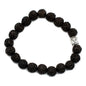 Rudraksha Buddha Japa Mala Bracelet - Dark