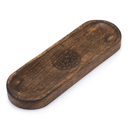 Bandeja grande para incienso 30x10cm - Mandala