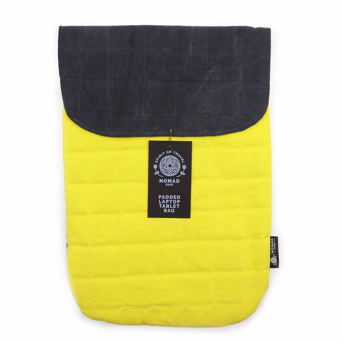 Padded 13-inch Laptop Sleeve - Crazy Yellow - 14 oz Stonewash