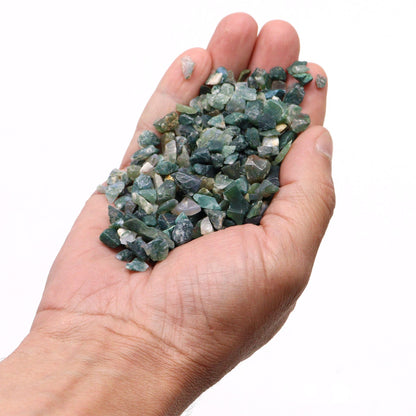 Bulk Moss Agate Chips - 1KG
