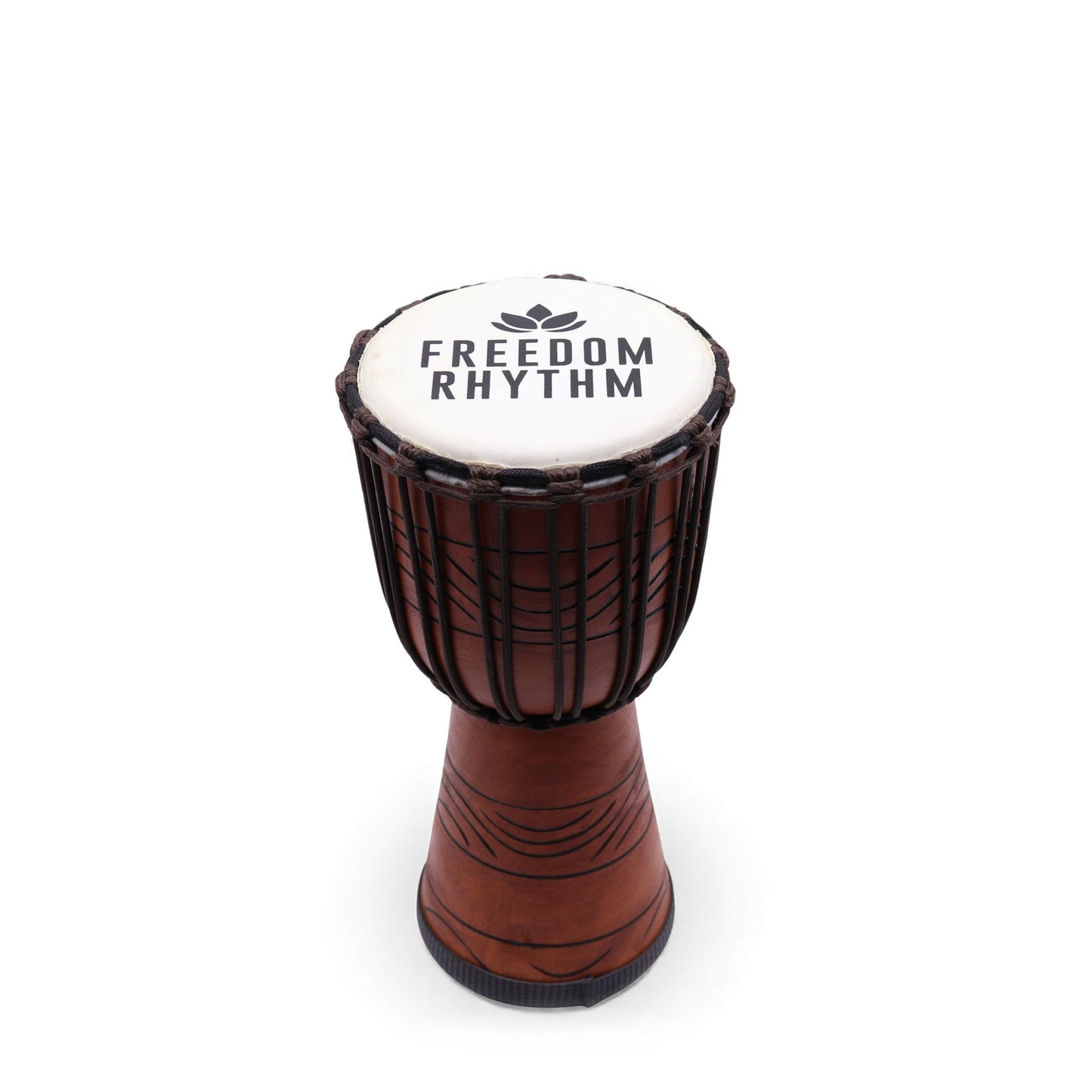 Tambor Djembe Pro Mediano - Ritmo de Libertad (alto) - 40 cm (18 cm de diámetro)