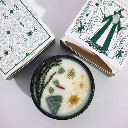 Hop Hare Crystal Magic Flower Candle - Wizard