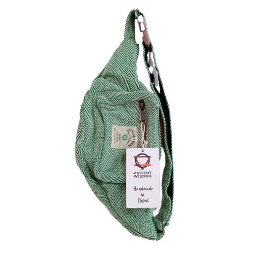 Hemp and Cotton Style Belt Bag (or Fanny Pack) - Sage
