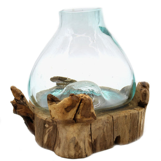Large fused glass fish tank - 32cm