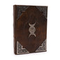 Brown Book - Zinc triple moon decoration with cover edges