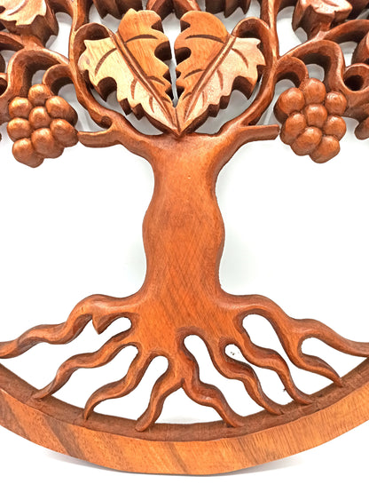 Wooden panel - Grape Tree of Life - 40cm