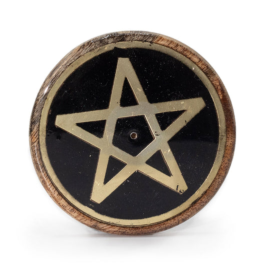 Gold and black on mango wood - Pentagon