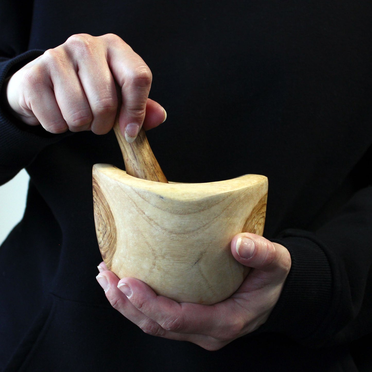 Mortier en teck Ergo Med