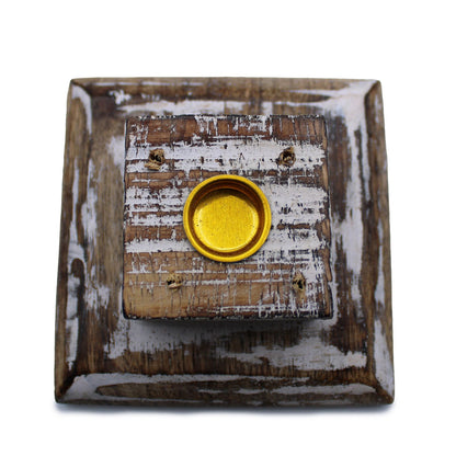 Incense Holder Finished in White - Smoke Tower