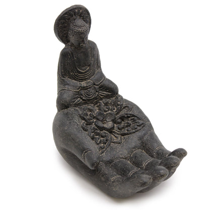 Buddah &amp; Hand Incense Burner (Black)