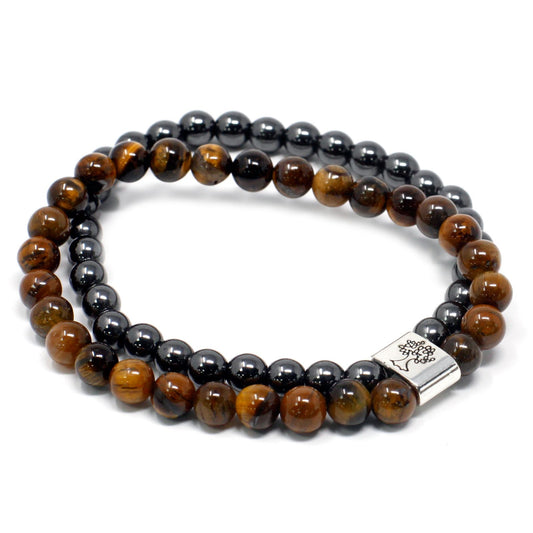 Magnetic Gemstone Bracelet - Tiger's Eye