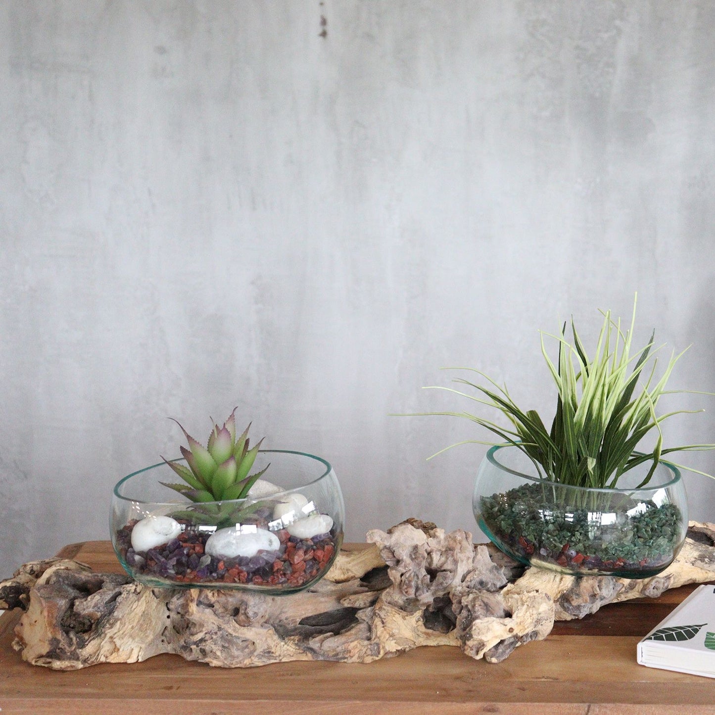 Vidrio en soporte doble extragrande - 70 cm