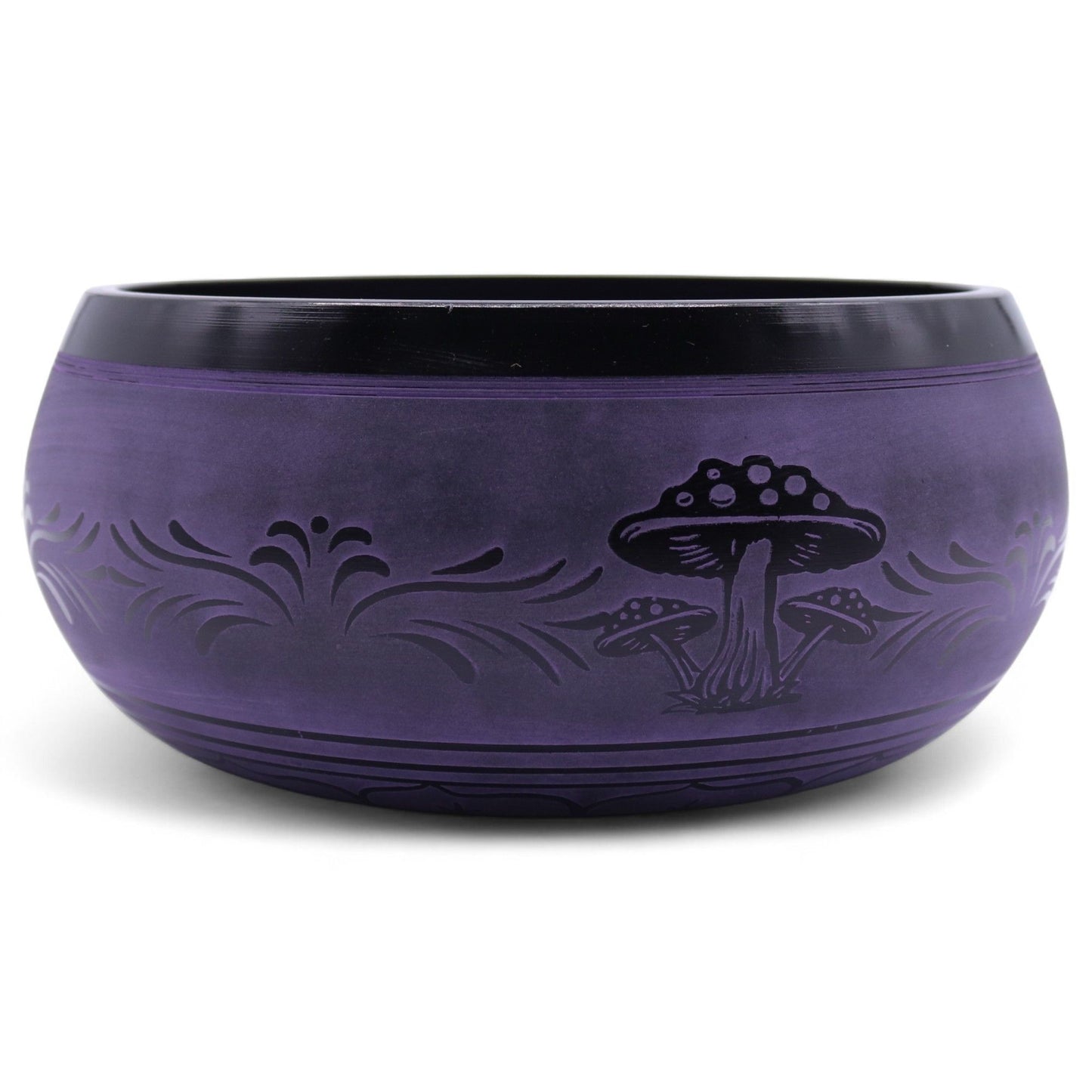 Cuenco tibetano en forma de hongo - Purple Haze (23x10,5 cm, 1,3 kg)