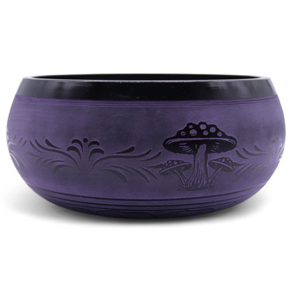 Cuenco tibetano en forma de hongo - Purple Haze (23x10,5 cm, 1,3 kg)