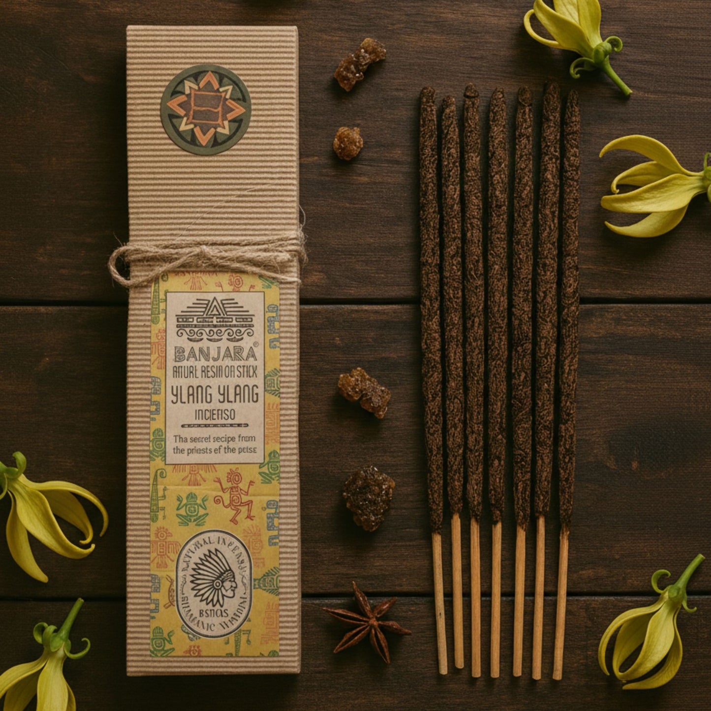 Ritual resin on a stick - Ylang Ylang