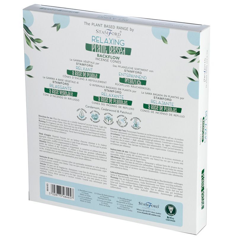 Herbal Backflow Incense Cones - Relaxing