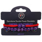 Double Power Gemstone Bracelets - Amethyst