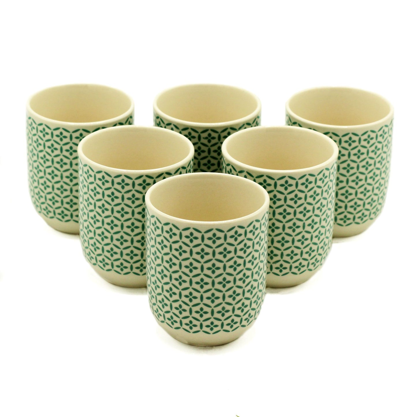 Teacups - Green Mosaic