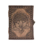 Cuaderno Esotérico Mandala Loto - Vintage con Borde de Costura