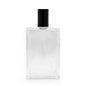 100ml thick square bottle, black spray and cap