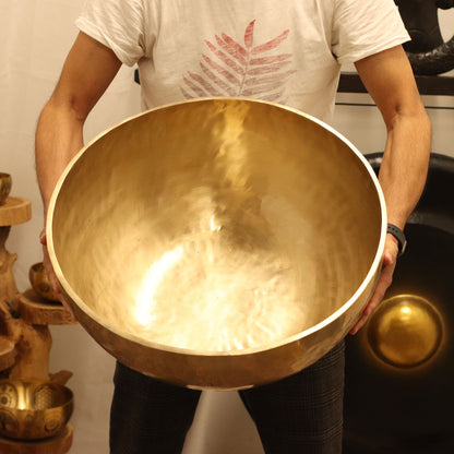 Bol vibrant géant et lisse avec pieds - 50 x 20 cm - 10,7 kg