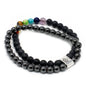 Magnetic Gemstone Bracelet - Chakra Black Stone