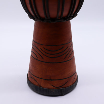 Tambor Djembe Pro Mediano - Ritmo de Libertad (alto) - 40 cm (18 cm de diámetro)