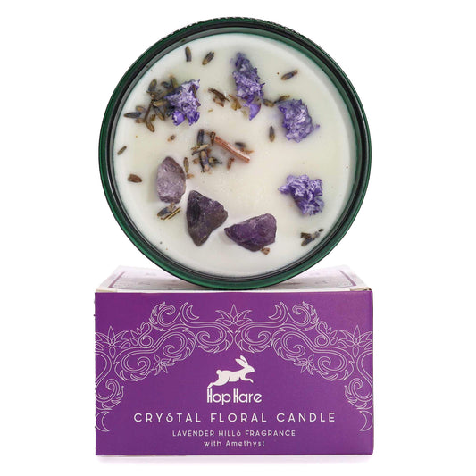 Hop Hare Crystal Magic Flower Candle - Moon