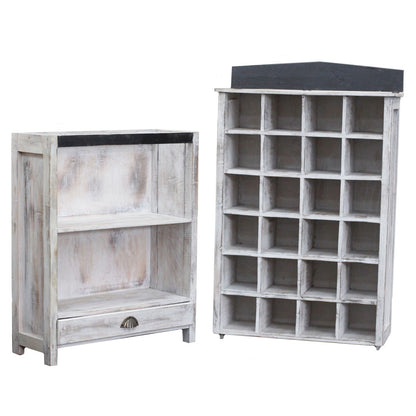 Expositores y displays de Madera - Blanqueado