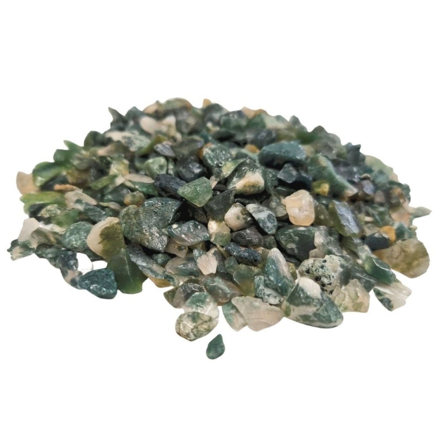 Bulk Moss Agate Chips - 1KG