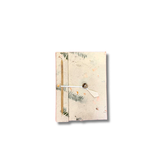 Libreta de flores mixtas de Lokta en mini (12x8cm) con 40 hojas