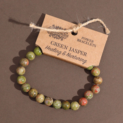 Energy Bracelet - Green Jasper