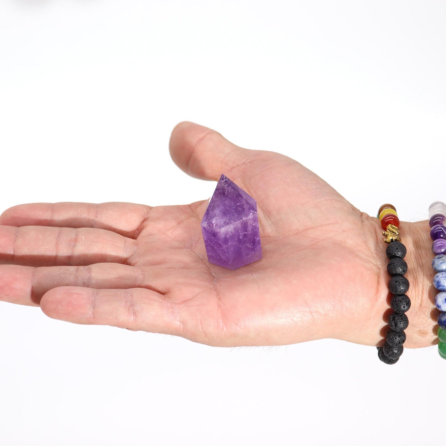 Deep Colored Amethyst Pointed Stones - Small (approx. 4-5.5 cm)