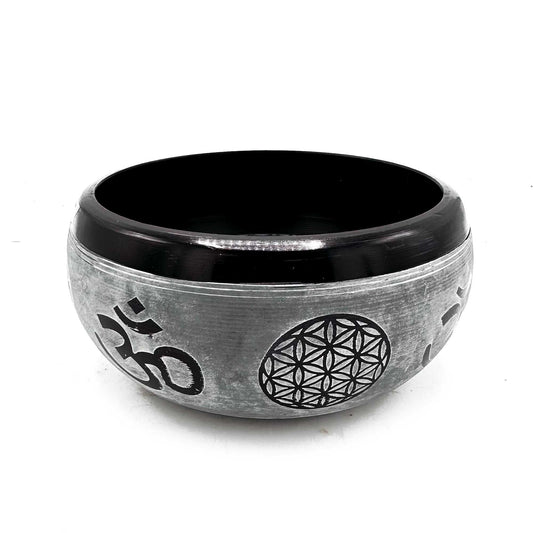 Tibetan Singing Bowl - Om Five Buddha - 16cm