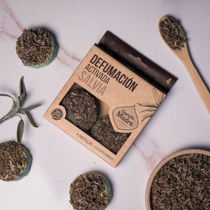 Resin Incense Tablets X 4 White Sage