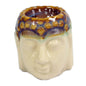 Buddha Face Oil Burner - Ivory and Blue